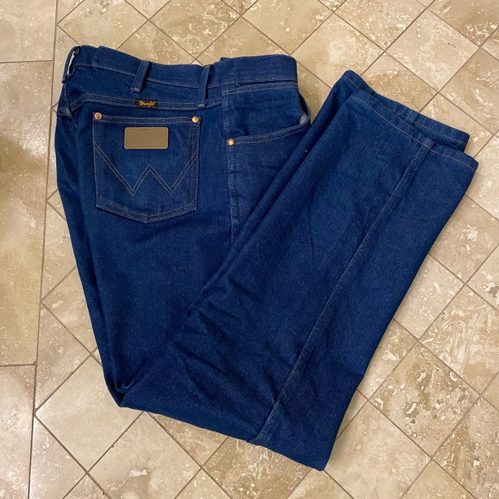 Wrangler Blue Straight Jeans Classic Denim